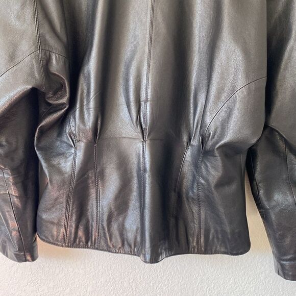 Vintage 1980s Wilson’s Leather  cropped leather jacket - Picture 10 of 12